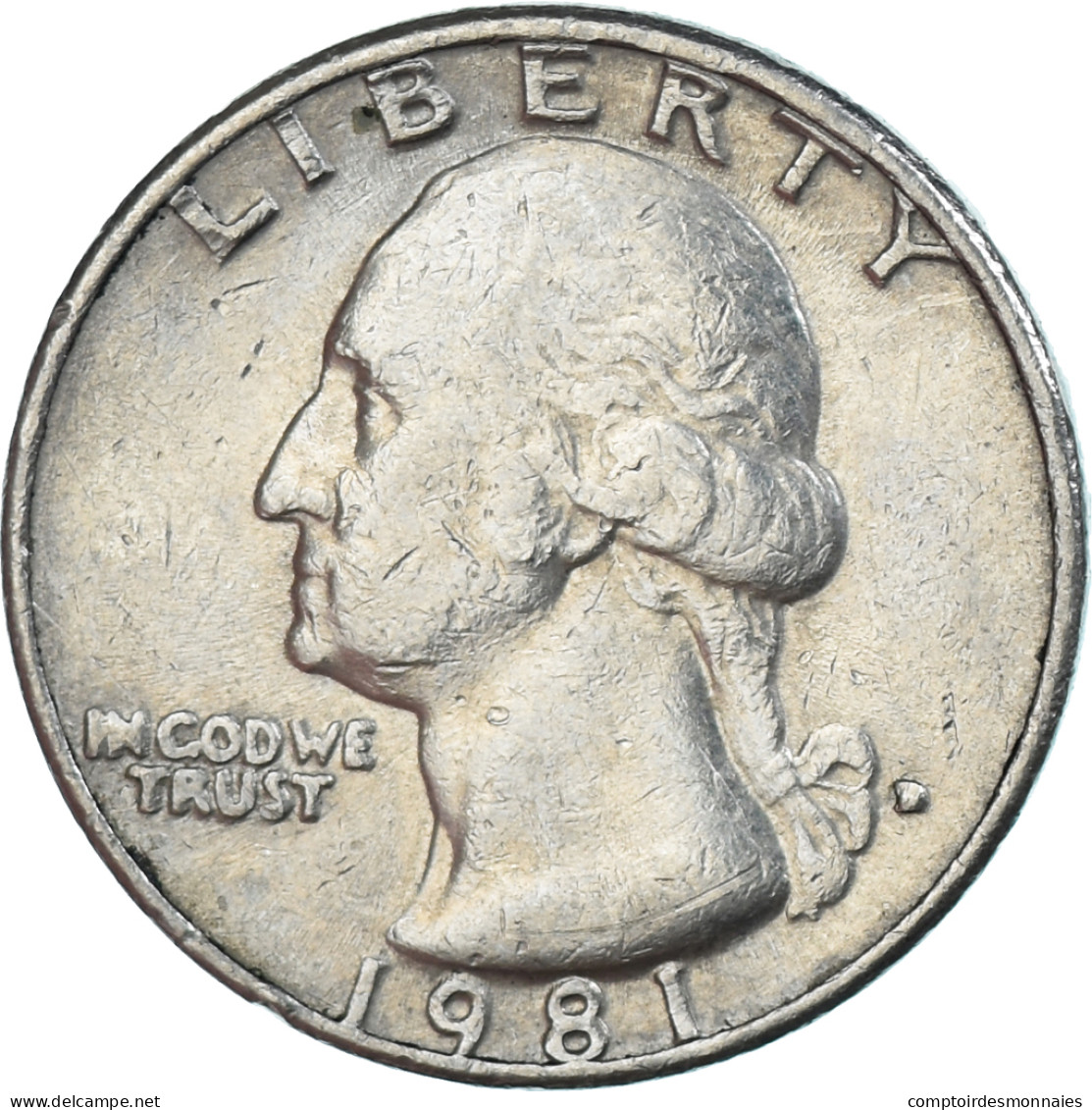 Monnaie, États-Unis, Quarter, 1981 - 200 F 1981-1994 ''Montesquieu''