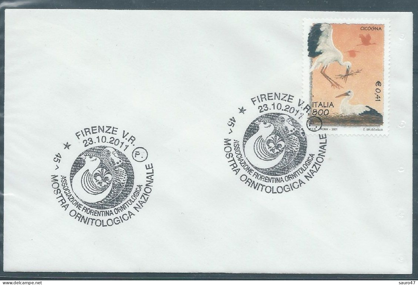 N139  Mostra Ornitologica - Firenze 2011 - Annullo Speciale - Mechanical Postmarks (Advertisement)