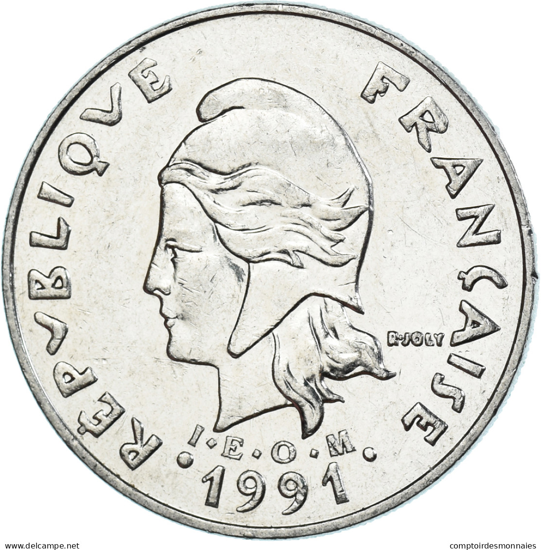 Monnaie, Polynésie Française, 20 Francs, 1991 - Polynésie Française