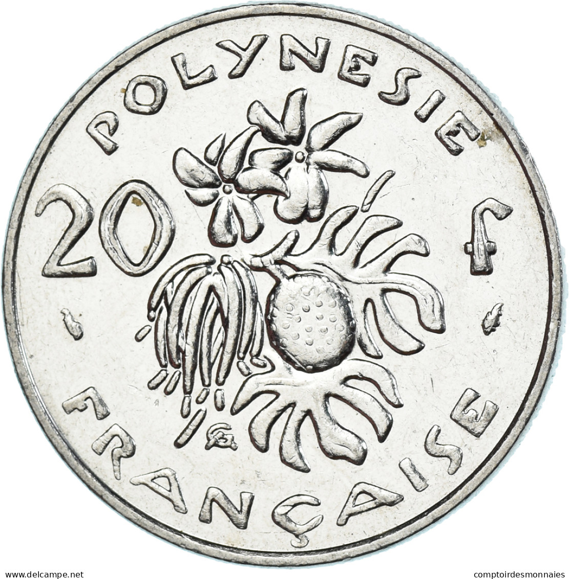 Monnaie, Polynésie Française, 20 Francs, 1991 - Frans-Polynesië