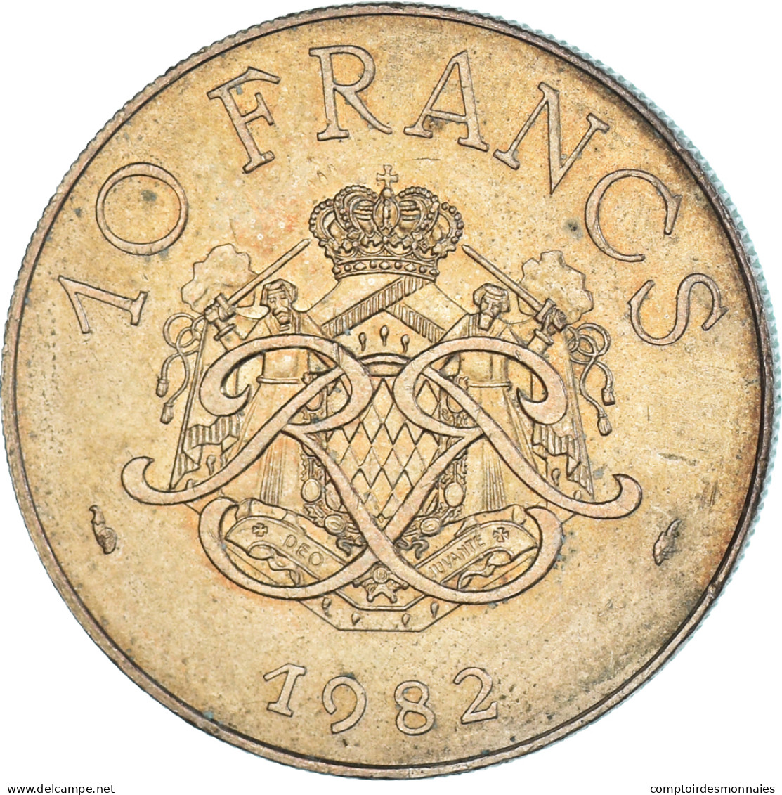 Monnaie, Monaco, 10 Francs, 1982 - 1960-2001 Nouveaux Francs