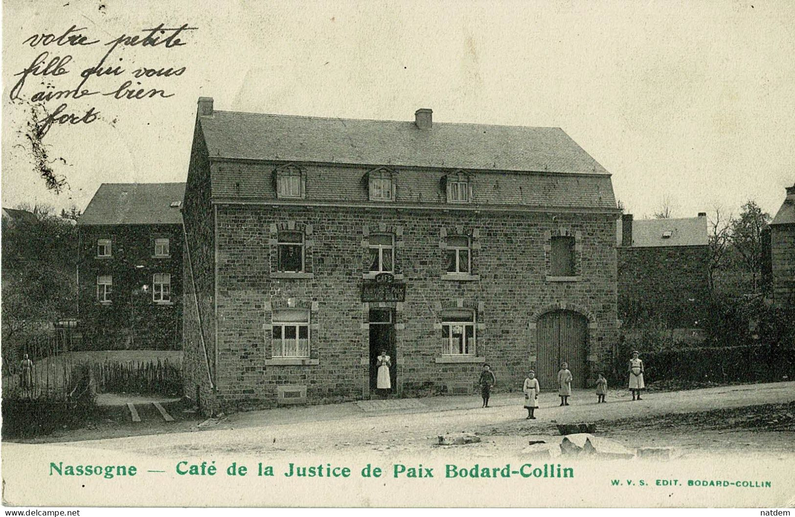 Nassogne, Café De La Justice De Paix Bodart-Collin - Nassogne