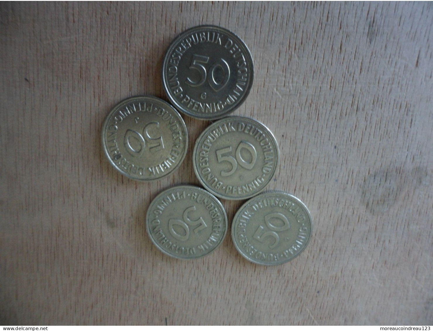 5 X 50 Pfennig Bundesrepublik Deutschland - 5 Reichsmark