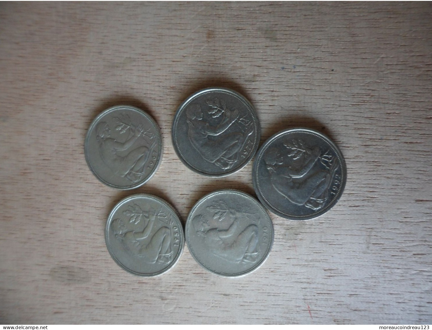 5 X 50 Pfennig Bundesrepublik Deutschland - 5 Reichsmark