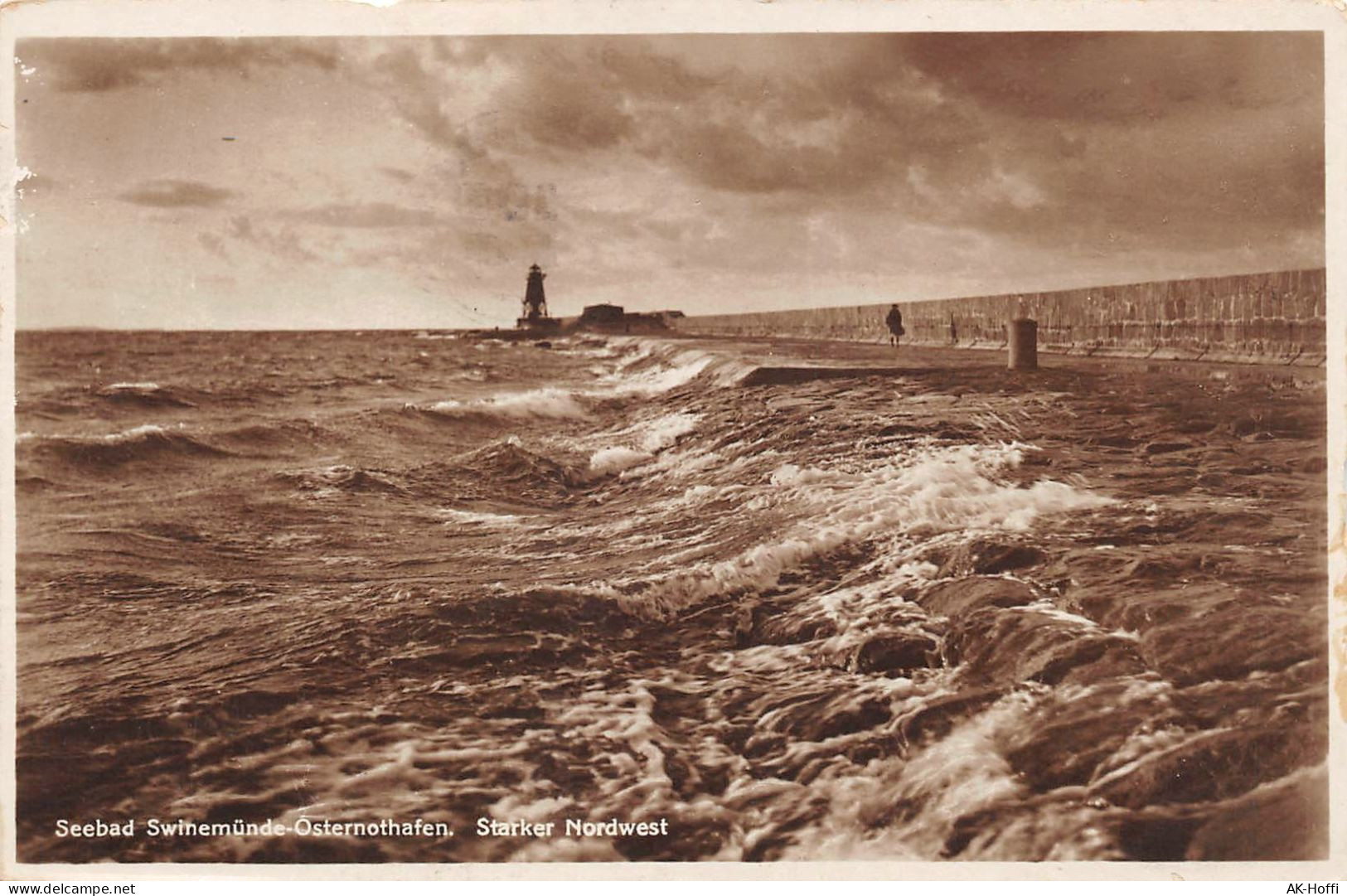 Seebad Swinemünde Osternothafen. Starker Nordwest Gelaufen 1931 (2222) - Ostpreussen