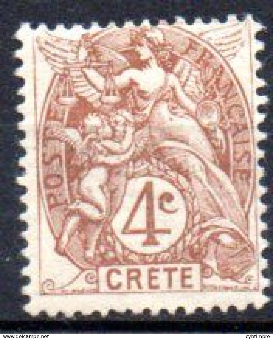 Crete: Yvert N° 4*; Type "Blanc"; Charnière Forte - Nuevos