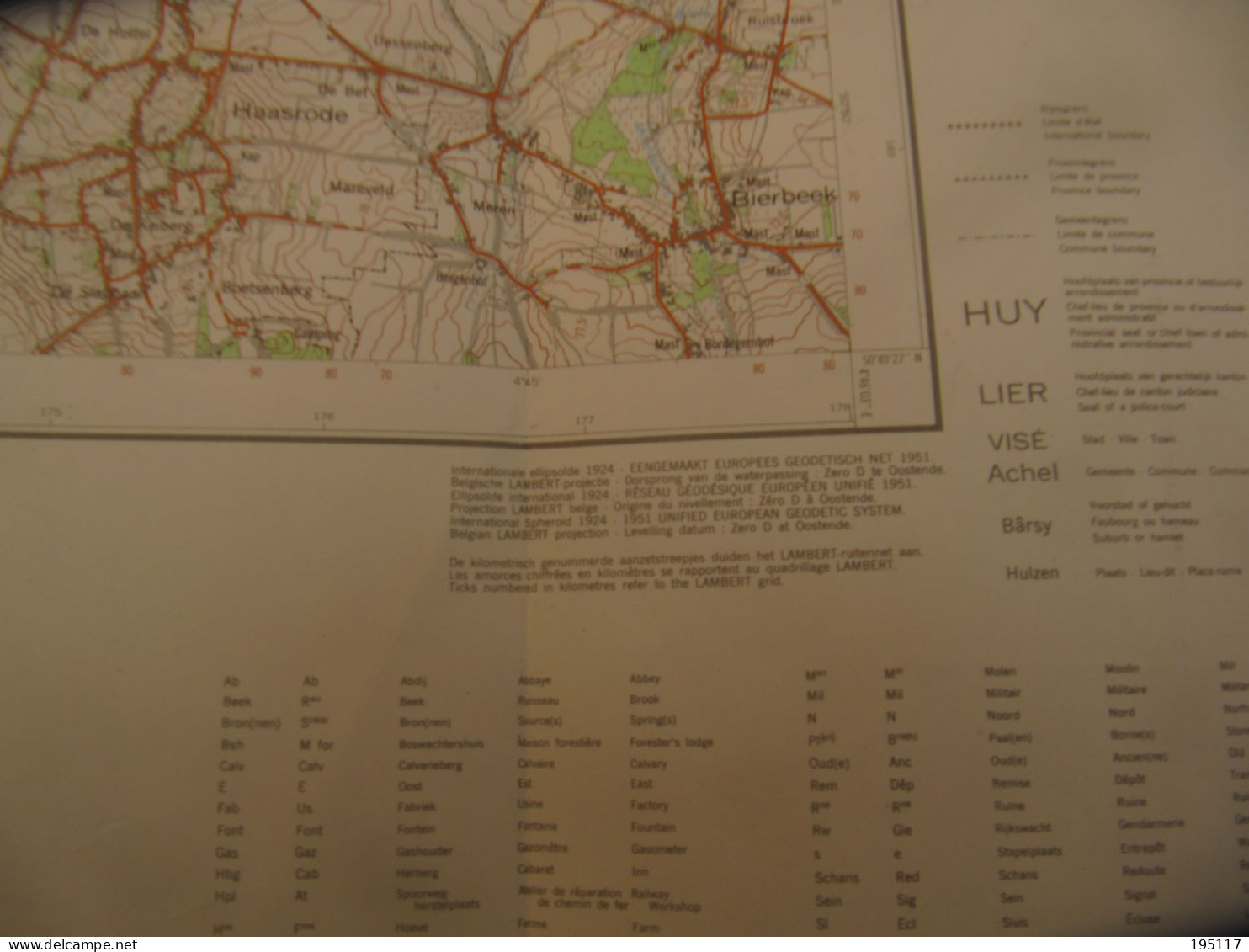 Leuven - Erps Kwerps Stafkaart 1951 - Leuven