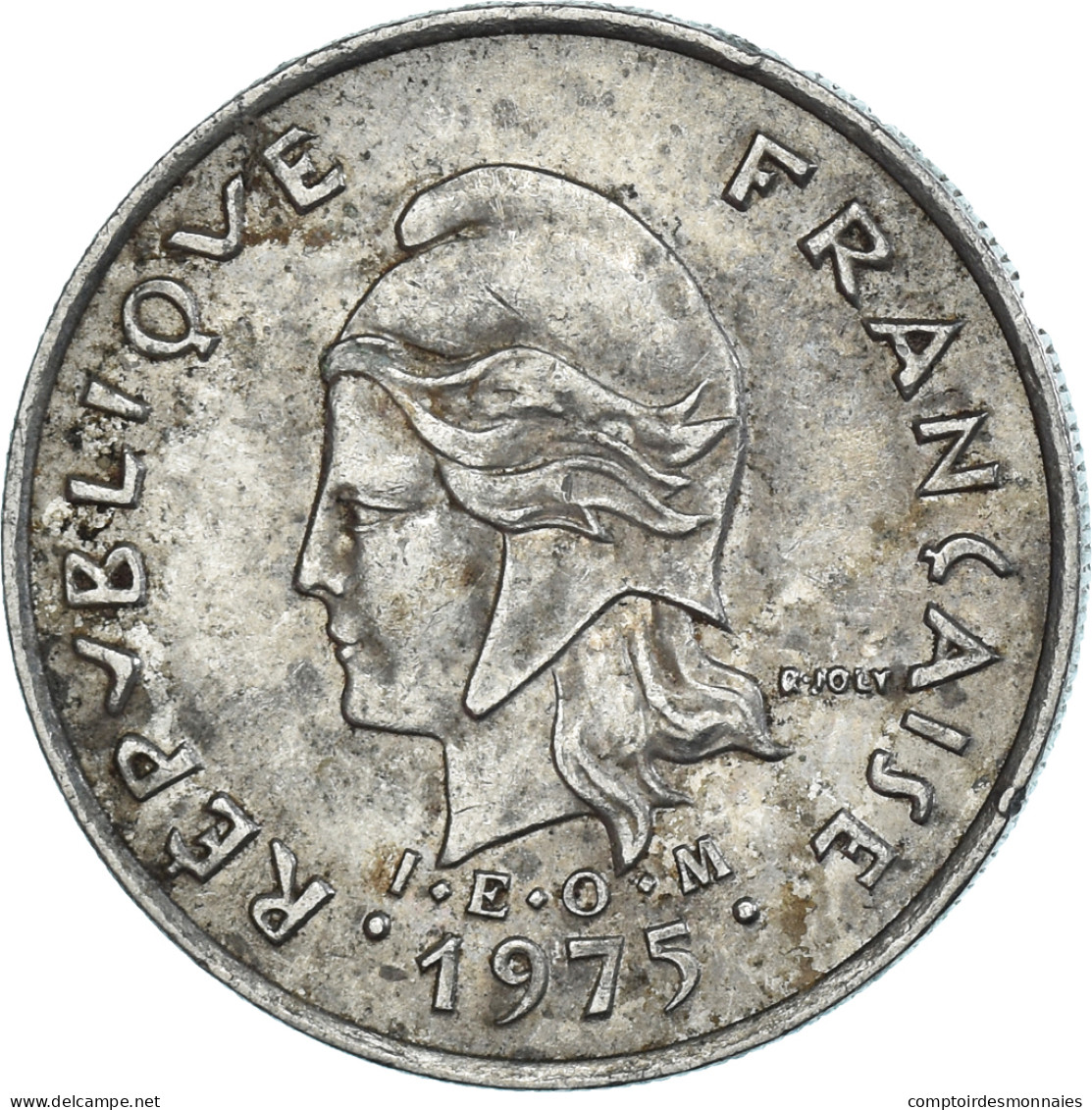 Monnaie, Polynésie Française, 10 Francs, 1975 - Polinesia Francesa