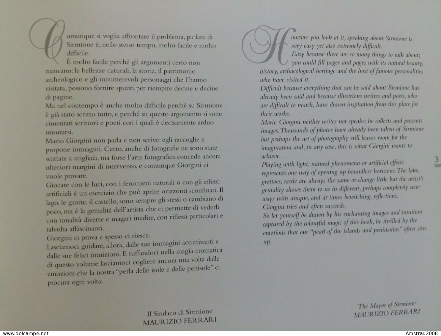 SIRMIONE, PERLA DELLE PENISOLE / PASSATO E PRESENTE - LAGO DI GARDA - 2001 - ITALIE - ITALIA - Historia, Filosofía Y Geografía