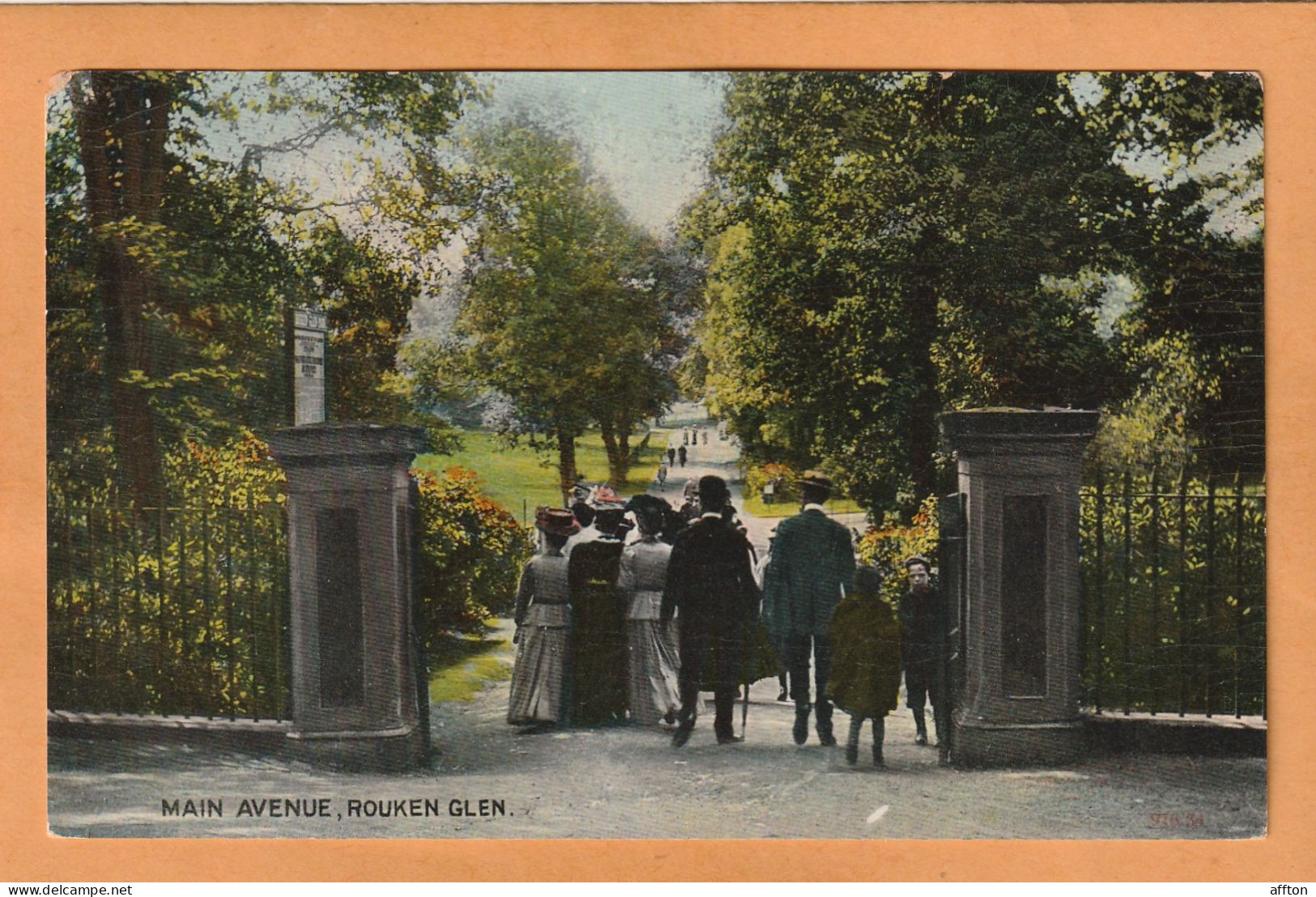 Rouken Glen UK 1906 Postcard - Renfrewshire