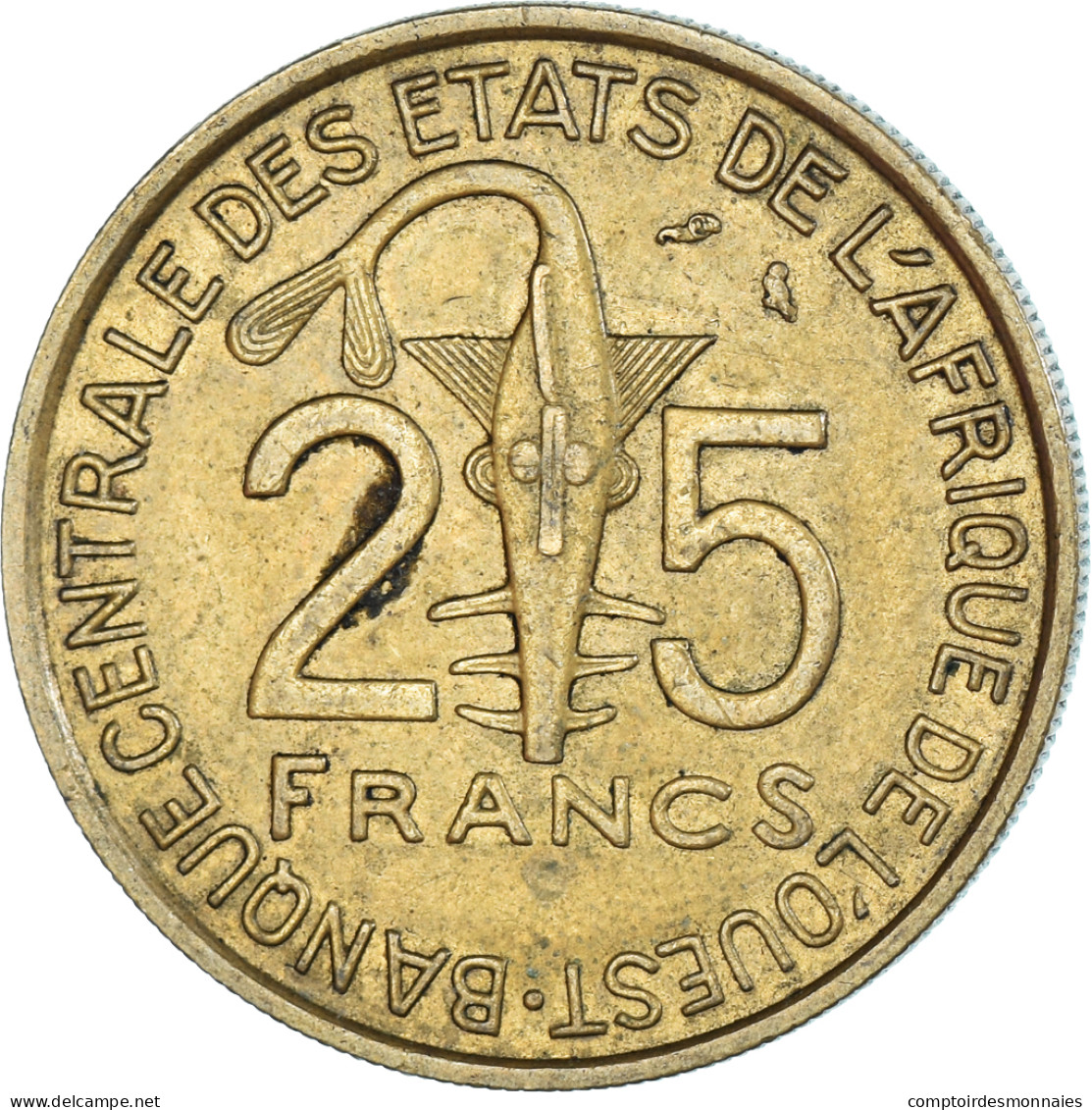 Monnaie, Communauté économique Des États De L'Afrique De L'Ouest, 25 Francs - Côte-d'Ivoire