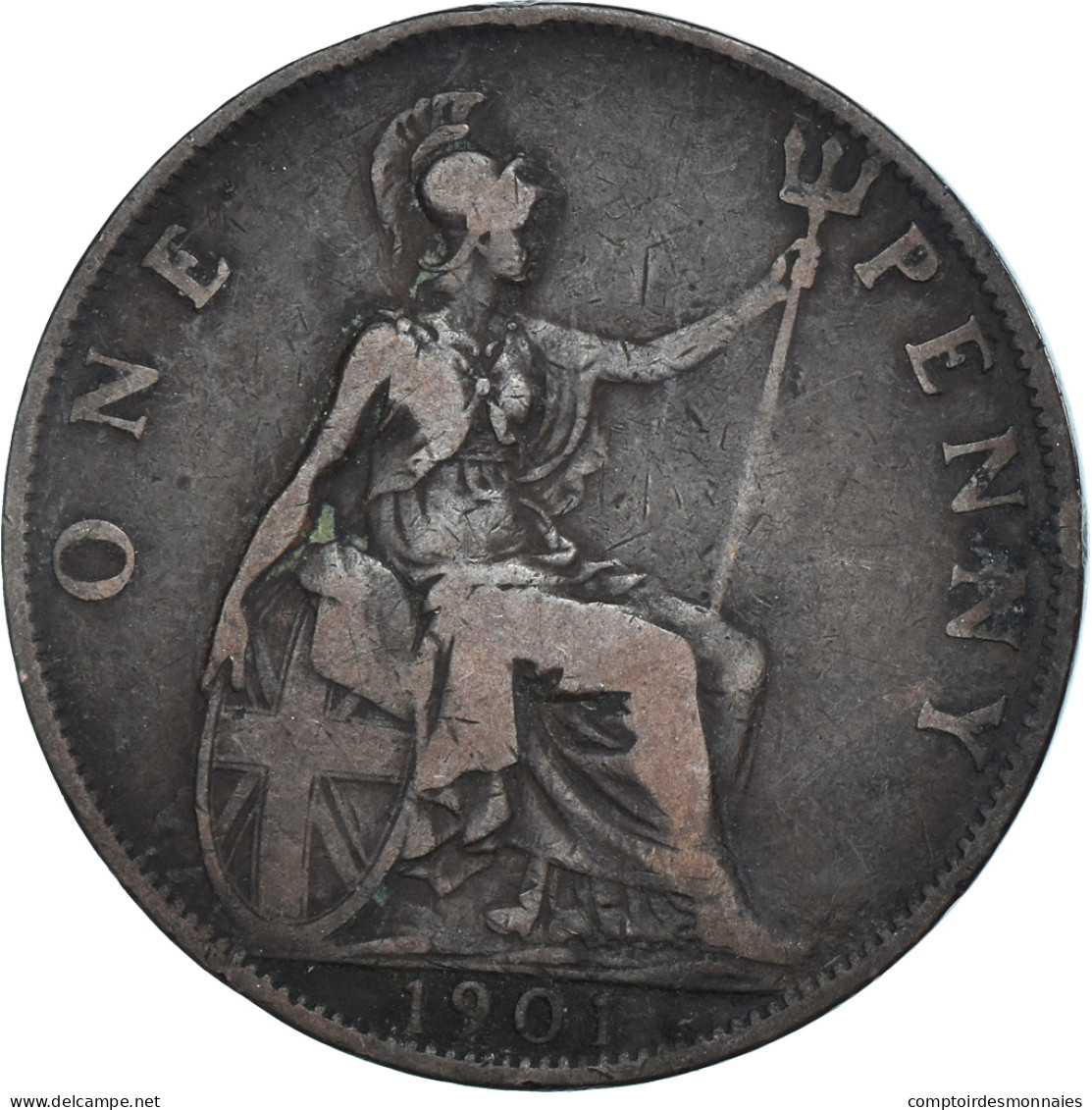 Monnaie, Grande-Bretagne, Penny, 1901 - D. 1 Penny