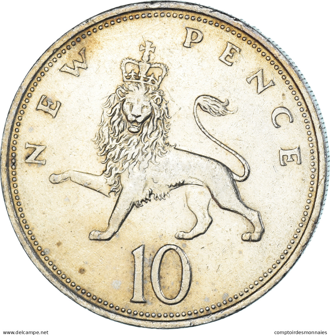 Monnaie, Grande-Bretagne, 10 New Pence, 1971 - 10 Pence & 10 New Pence
