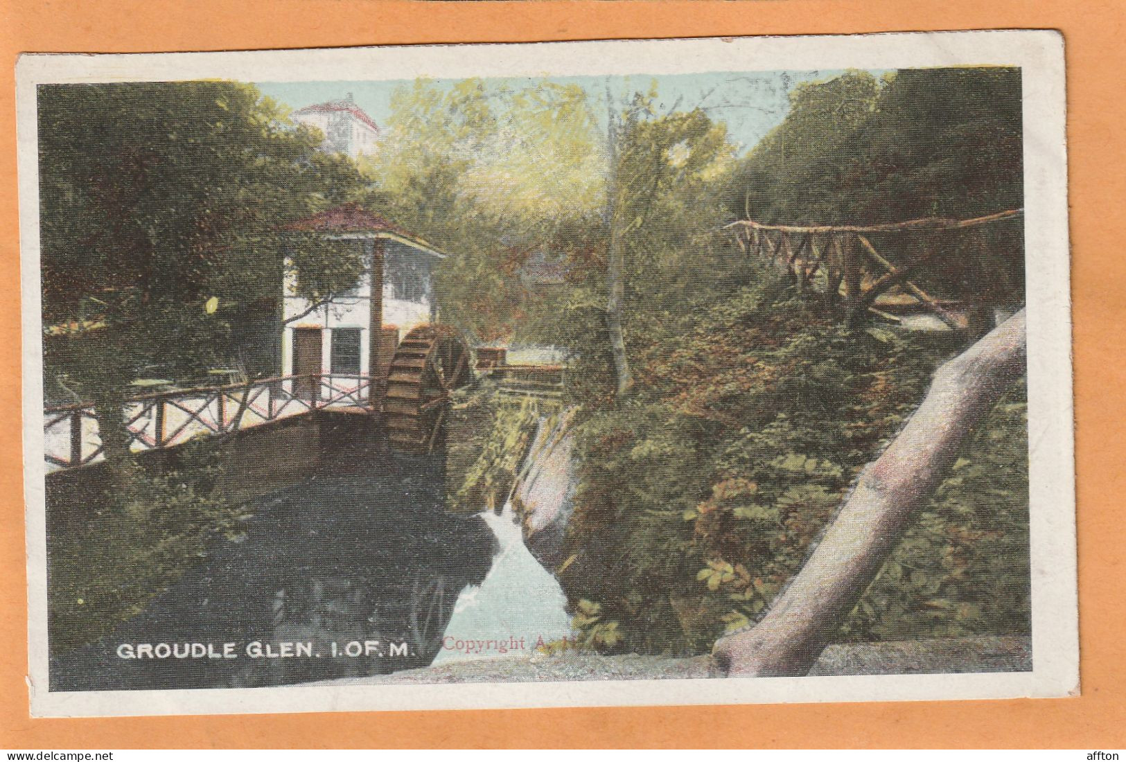 Groudle Glen IOM UK 1906 Postcard - Isle Of Man