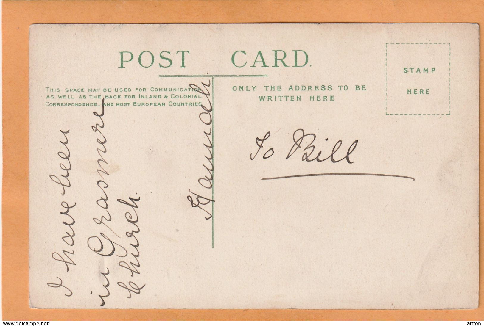 Grasmere UK 1905 Postcard - Grasmere