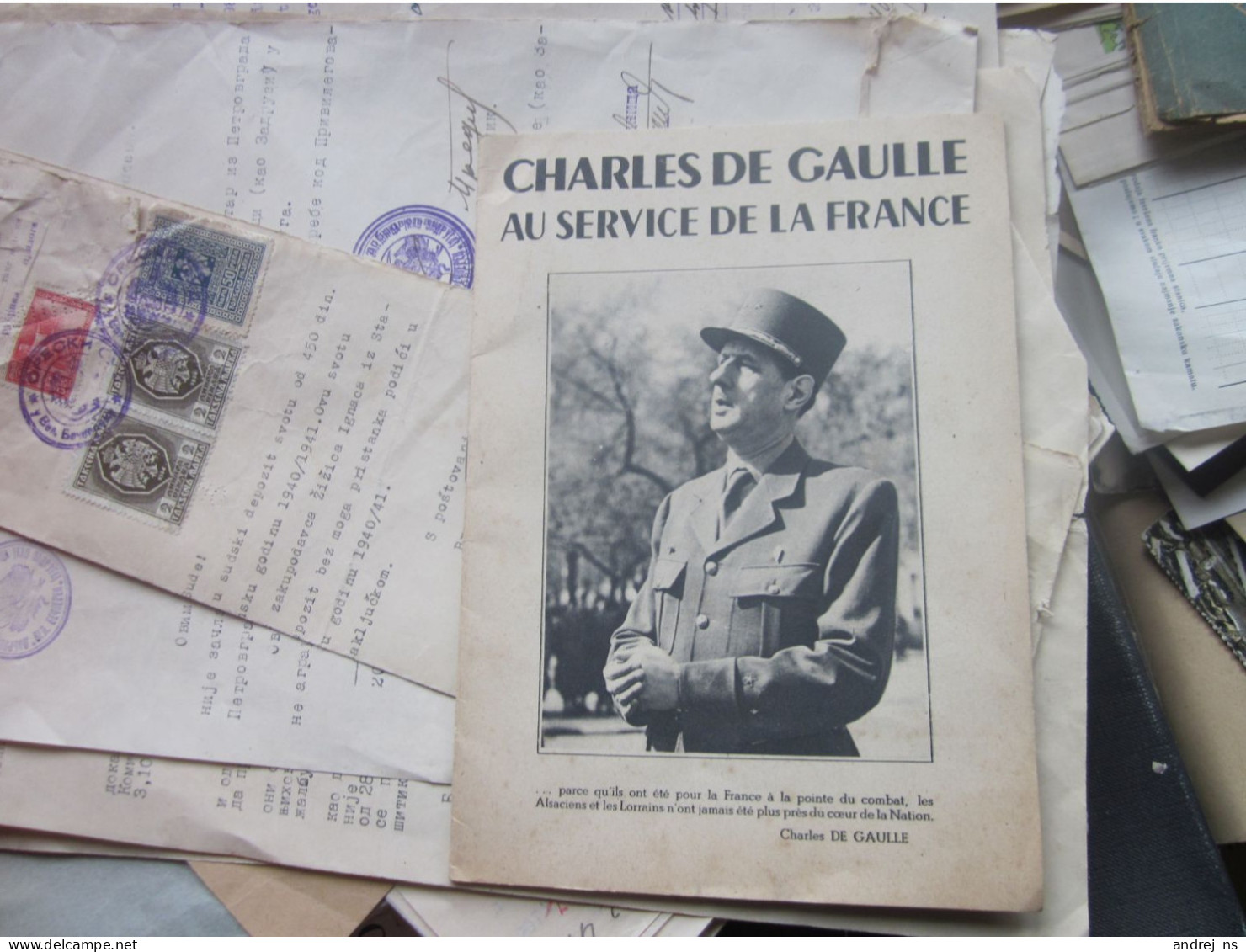 WW2 CHARLES DE GAULLE AU SERVICE DE LA FRANCE - Frankrijk