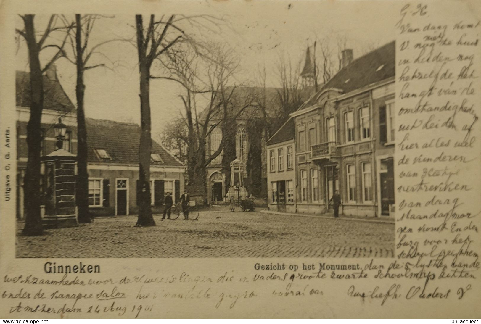 Ginneken (N - Br.) Bij Breda // Gezicht Op Het Monument 1901 - Breda
