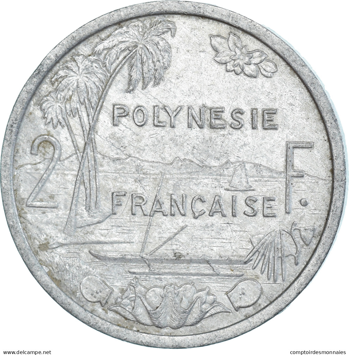 Monnaie, Polynésie Française, 2 Francs, 1986 - Polynésie Française