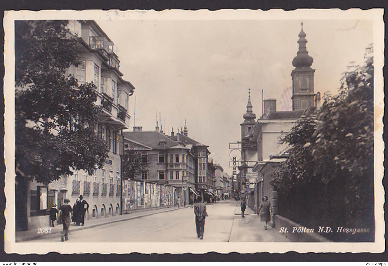 St. Pölten N. D. Hessgasse 1939 Photokarte, Sankt Pölten - St. Pölten