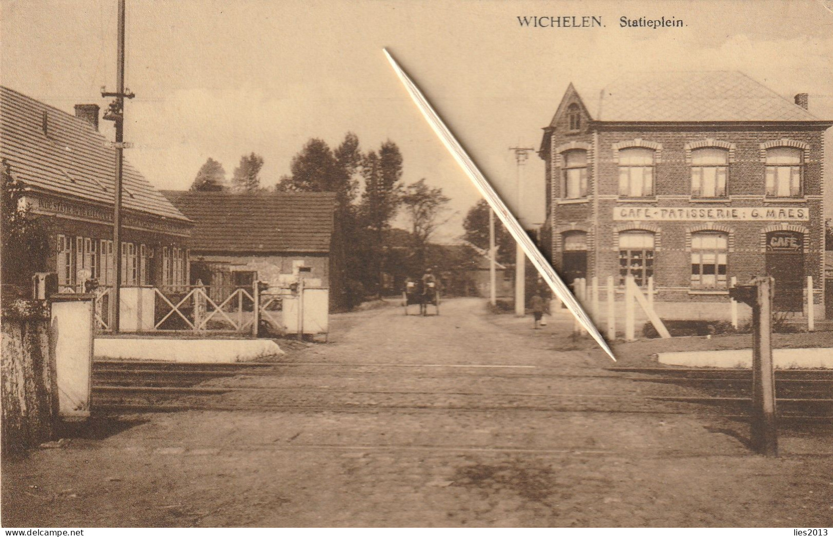 Wichelen, Statieplein,   2 Scans - Wichelen