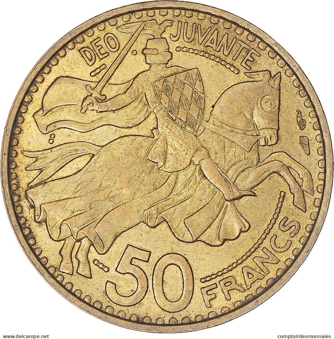 Monnaie, Monaco, 50 Francs, Cinquante, 1950 - 1949-1956 Franchi Antichi