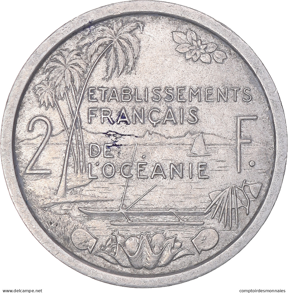 Monnaie, Océanie, 2 Francs, 1949 - Otros – Oceanía