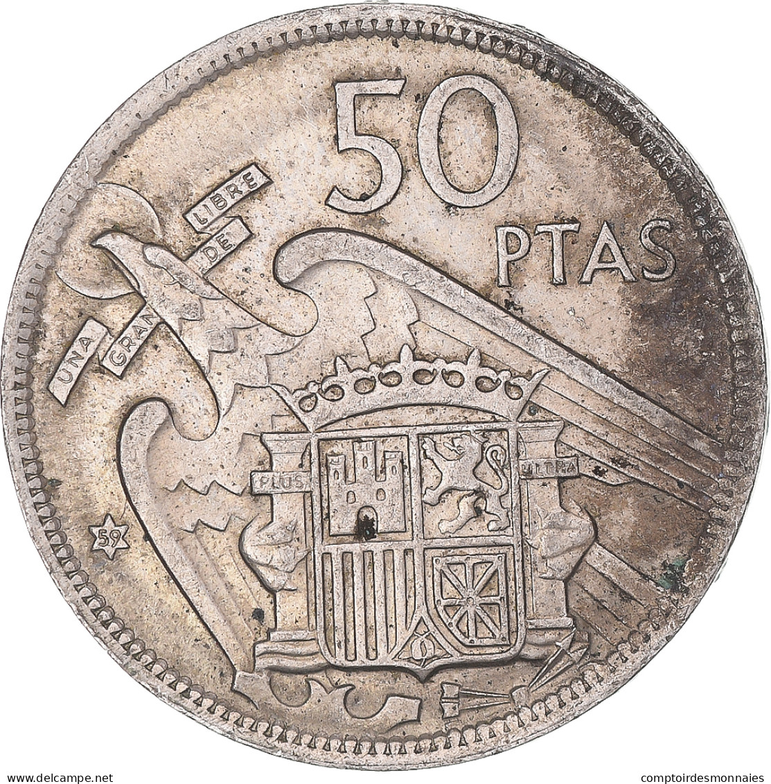 Monnaie, Espagne, 50 Pesetas, 1957 - 50 Pesetas