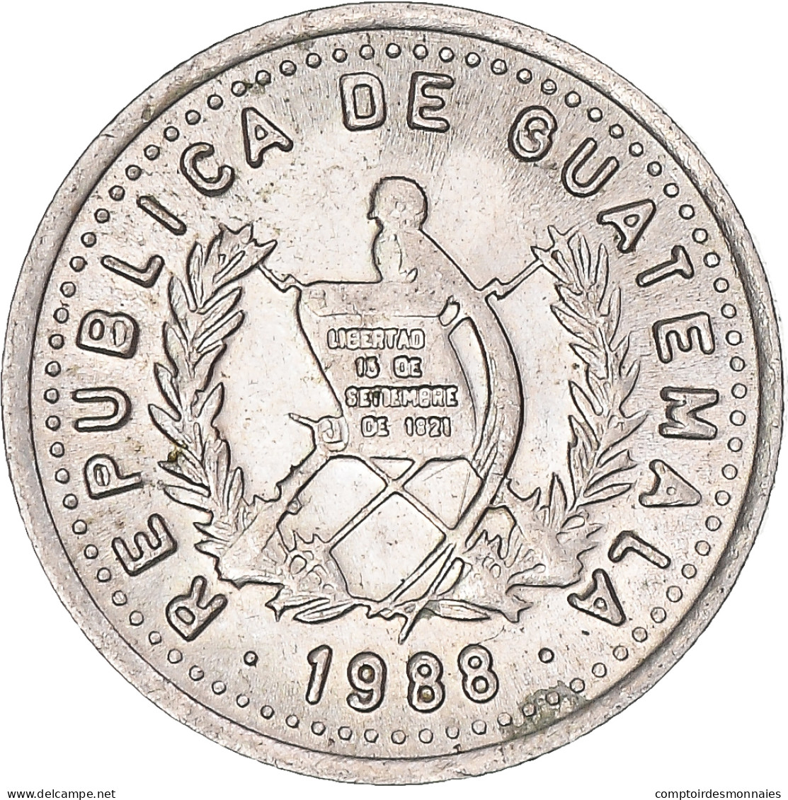 Monnaie, Guatemala, 5 Centavos, 1988 - Guatemala