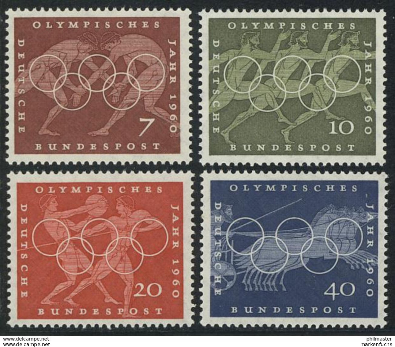 Bund / Nr. 332 - 335  / Olympia Rom  Postfrisch - Ongebruikt