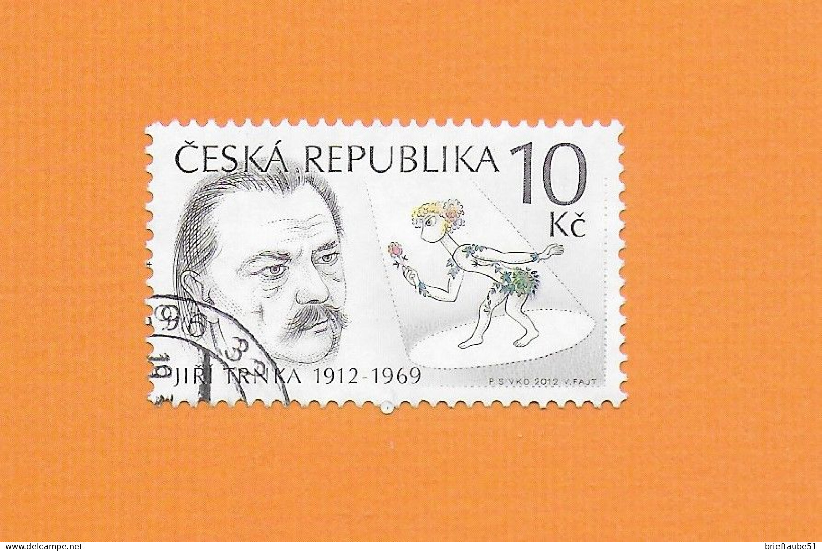 CZECH REPUBLIC 2012  Gestempelt°Used  MiNr. 709 "Jiri Trnka = Puppenspieler / Marionette PUCK" - Used Stamps