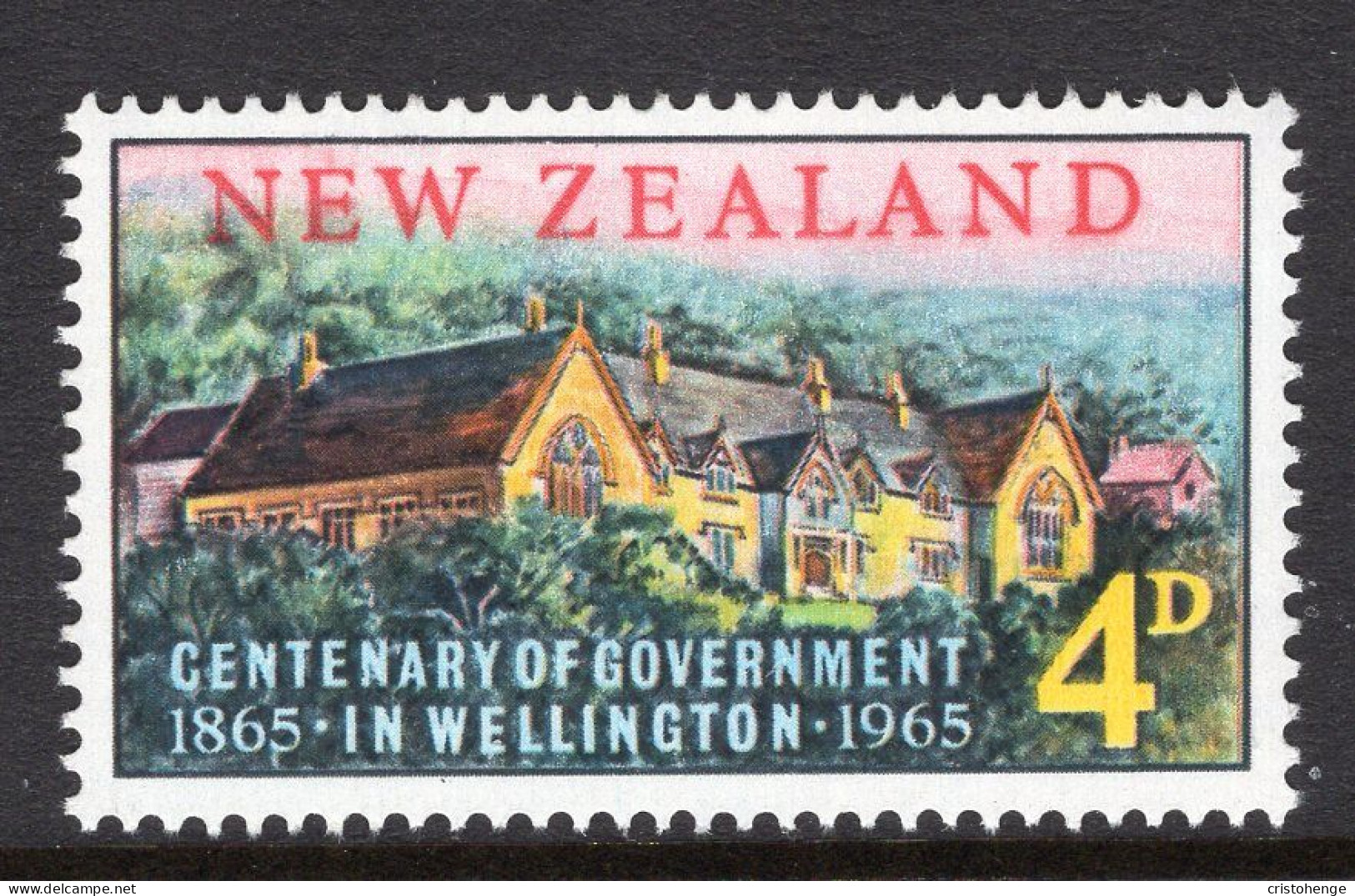 New Zealand 1965 Centenary Of Government In Wellington MNH (SG 830) - Nuevos