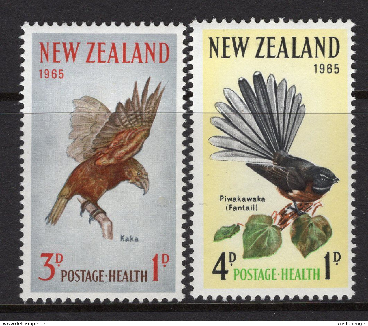 New Zealand 1965 Health - Birds - Set HM (SG 831-832) - Ungebraucht