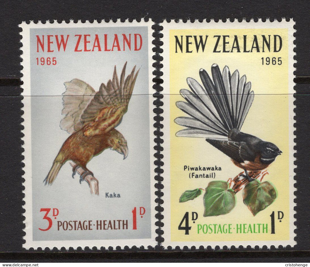 New Zealand 1965 Health - Birds - Set HM (SG 831-832) - Ongebruikt