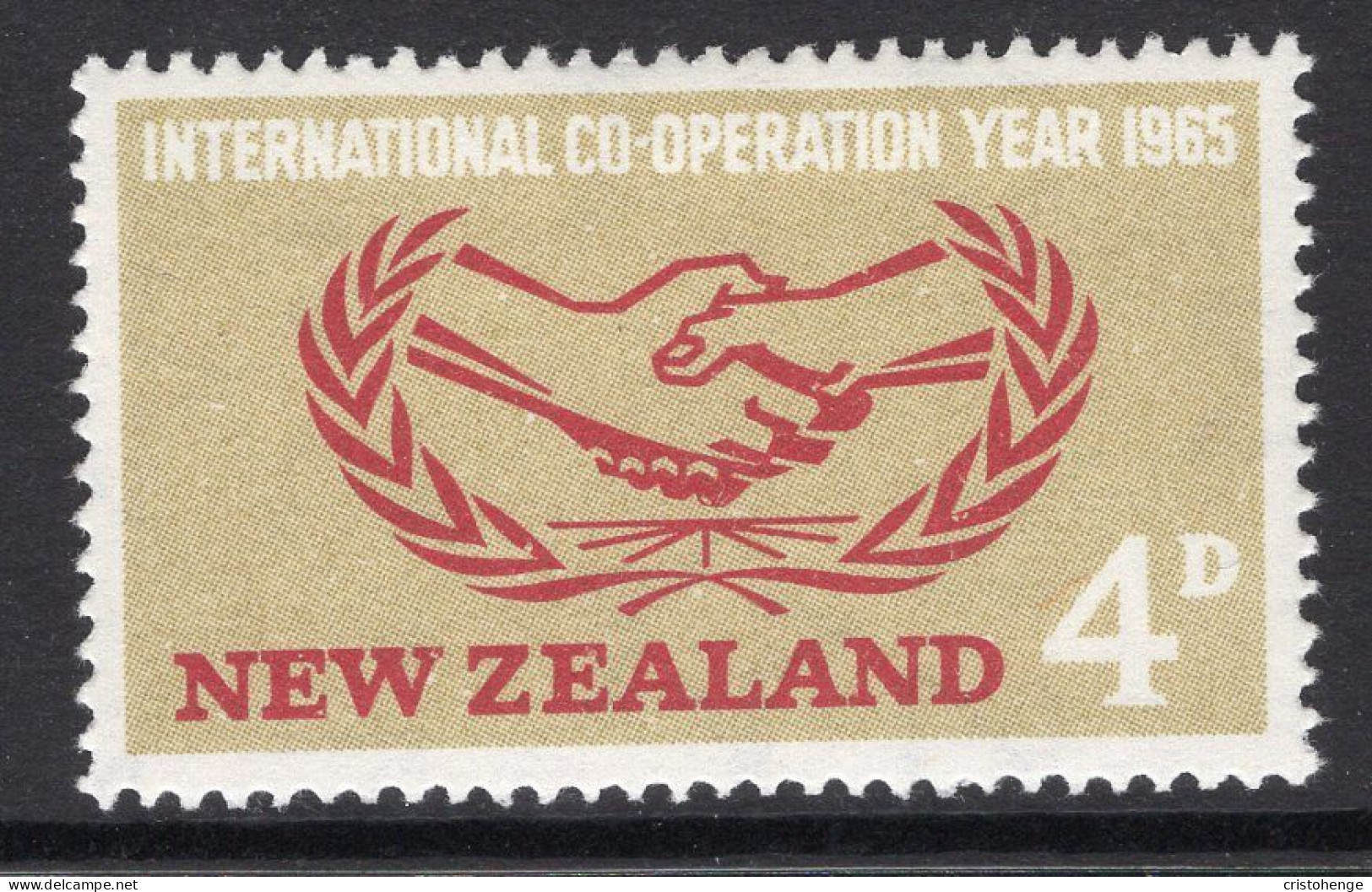 New Zealand 1965 International Co-operation Year HM (SG 833) - Nuevos