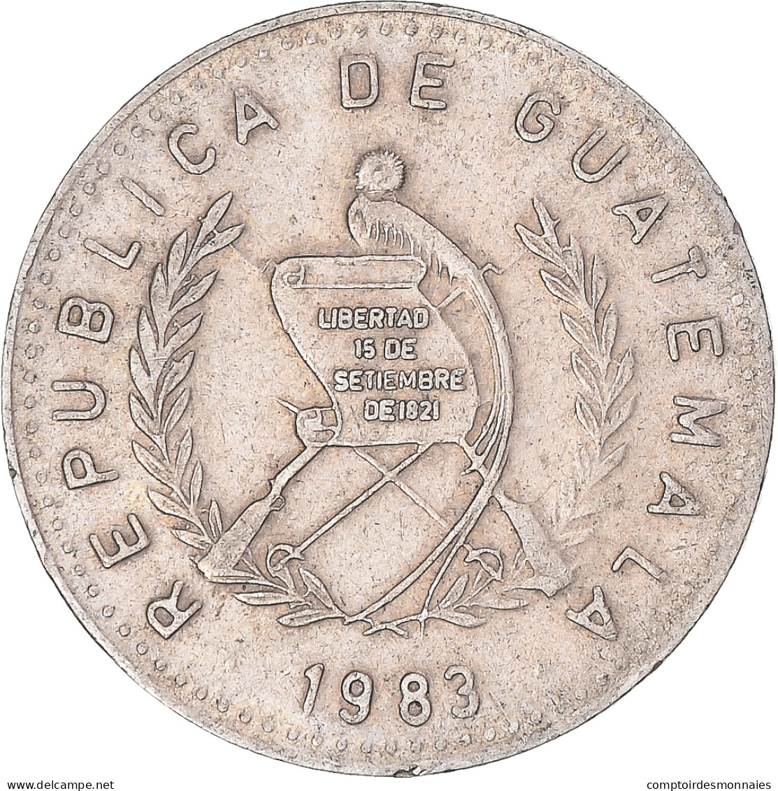 Monnaie, Guatemala, 10 Centavos, 1983 - Guatemala