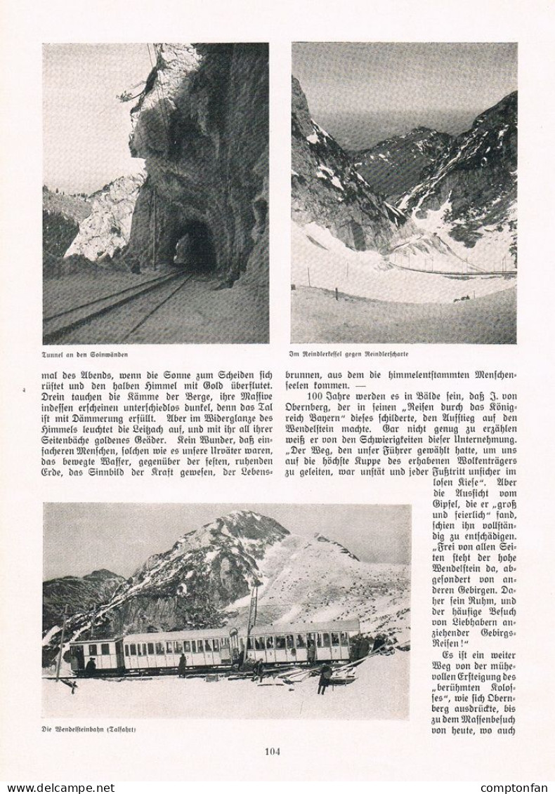 A102 1348 Wendelstein Wendelsteinbahn Brannenburg Artikel / Bilder 1912 !! - Autres & Non Classés