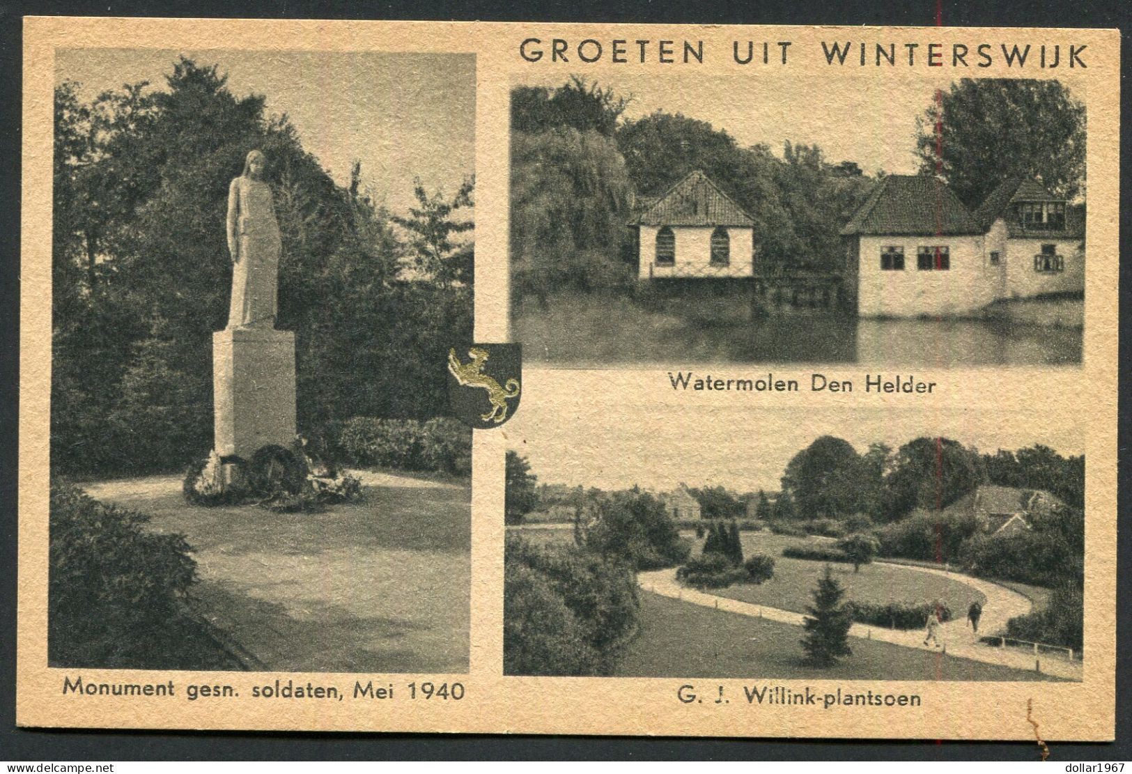 Groeten Uit Winterswijk Mon. Gen. Sol. Mei 1940  - Not Used + 1950 - 2 Scans For Condition.(Originalscan !!) - Winterswijk