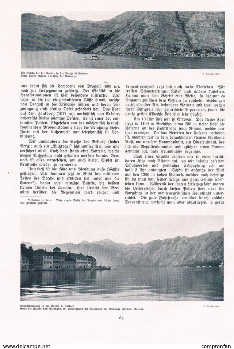 A102 1352 Reisebilder Süddalmatien Herzegowina Dubrovnik Artikel / Bilder 1910 !! - Autres & Non Classés