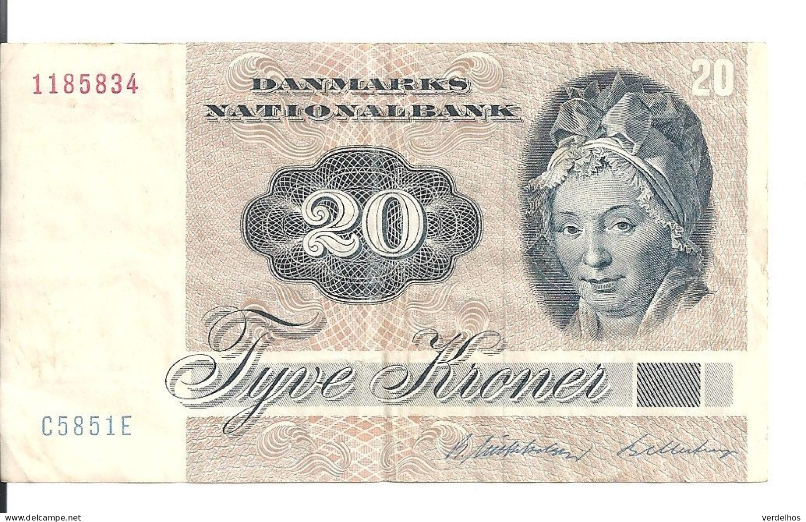 DANEMARK 20 KRONER 1985 VF P 49 F - Dinamarca