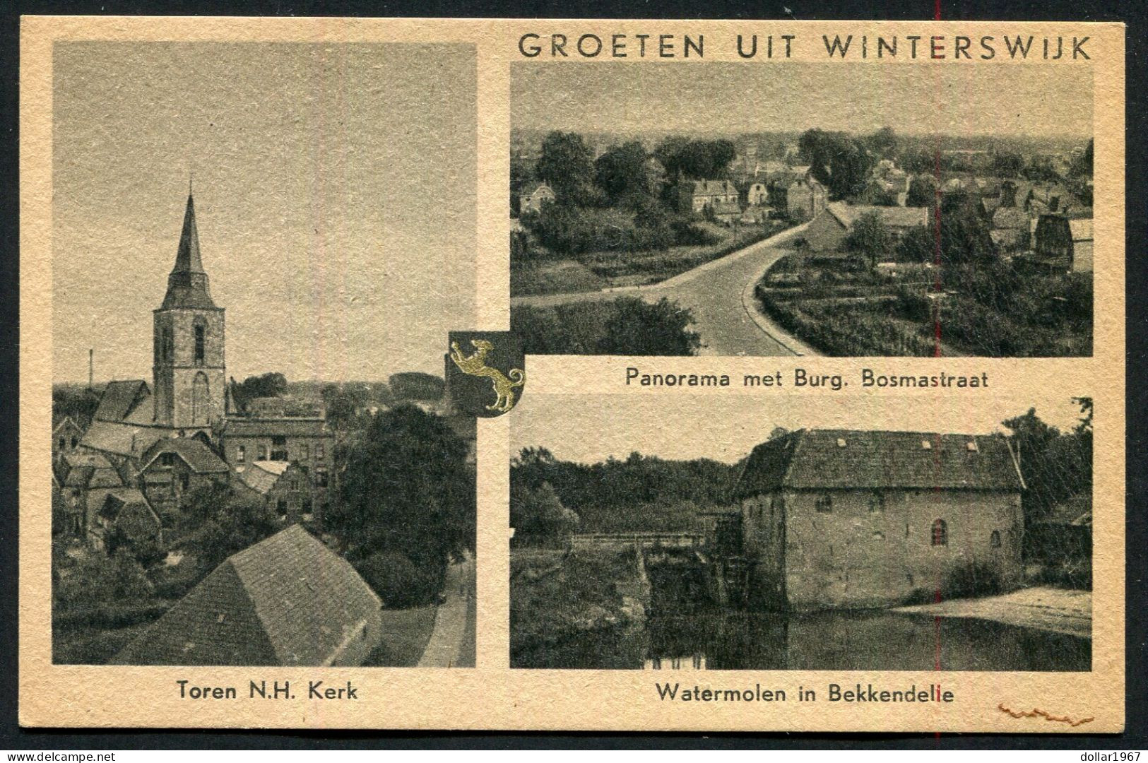 Groeten Uit Winterswijk , Toren N.H Kerk , Watermolen Bekken - Not Used + 1950 - 2 Scans For Condition.(Originalscan !!) - Winterswijk