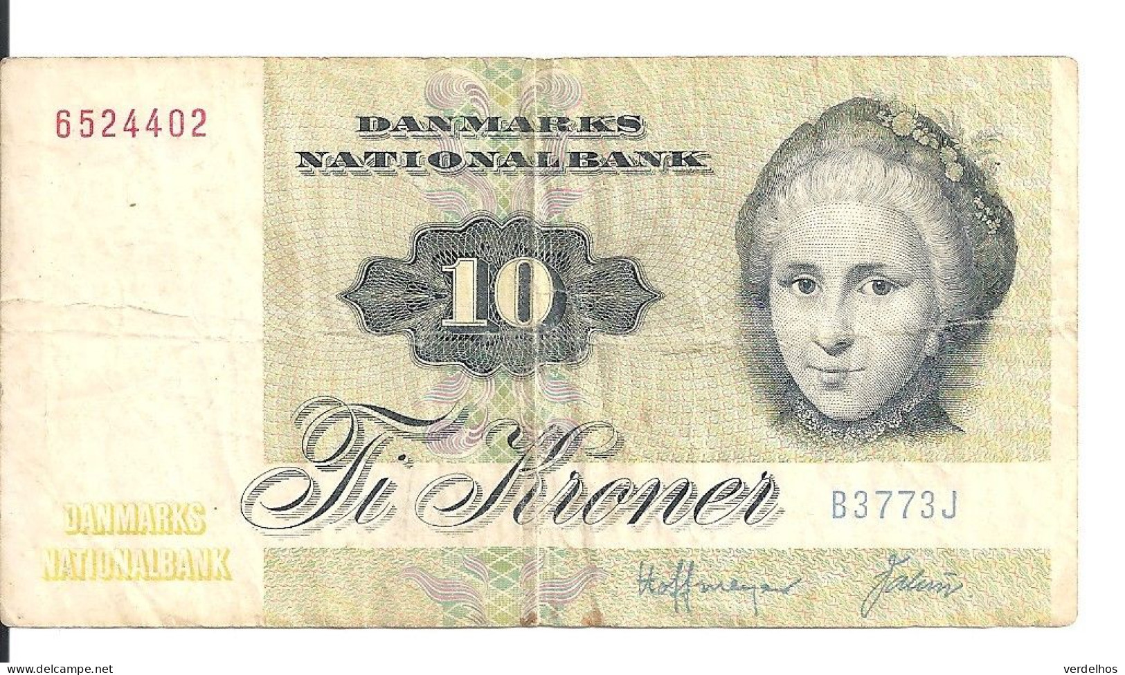 DANEMARK 10 KRONER 1972-77 VF P 48 G - Dinamarca