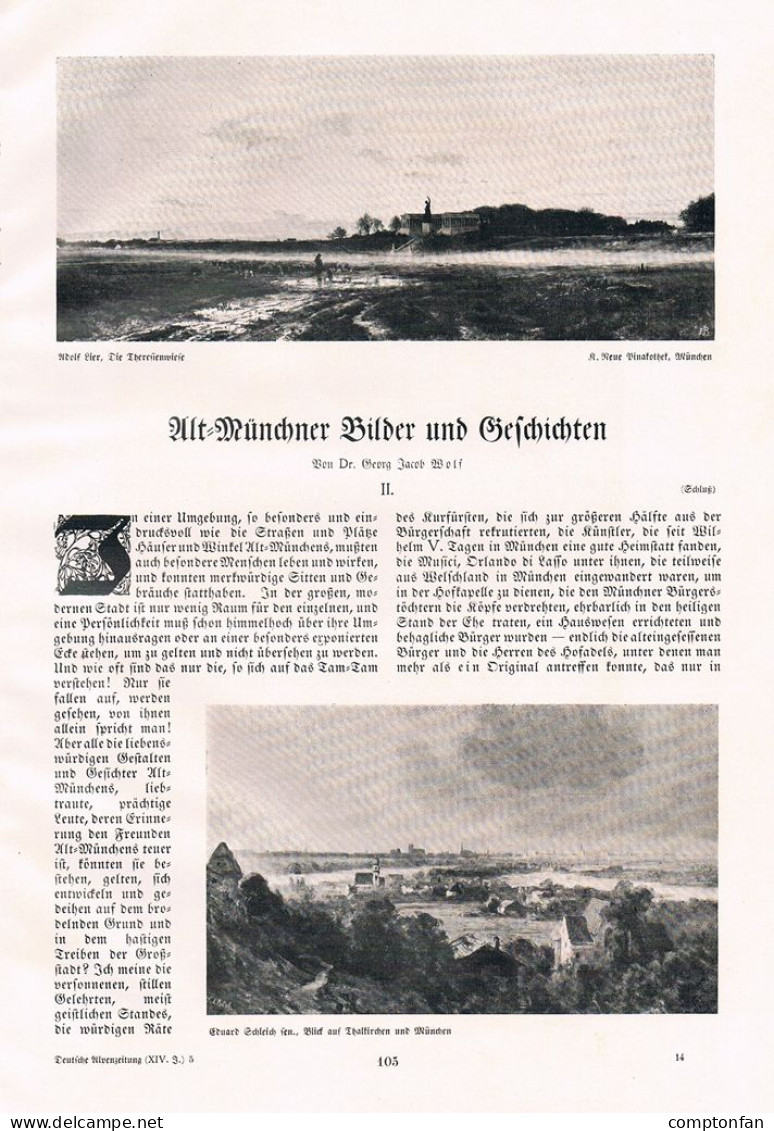 A102 1354 München Bilder Geschichten Altmünchen Artikel / Bilder 1914 !!