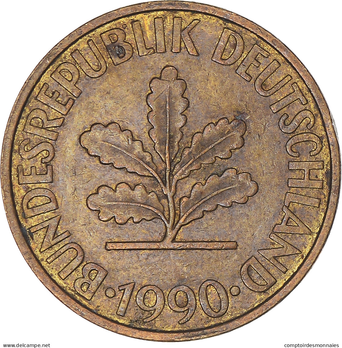 Monnaie, Allemagne, 10 Pfennig, 1990 - 10 Pfennig