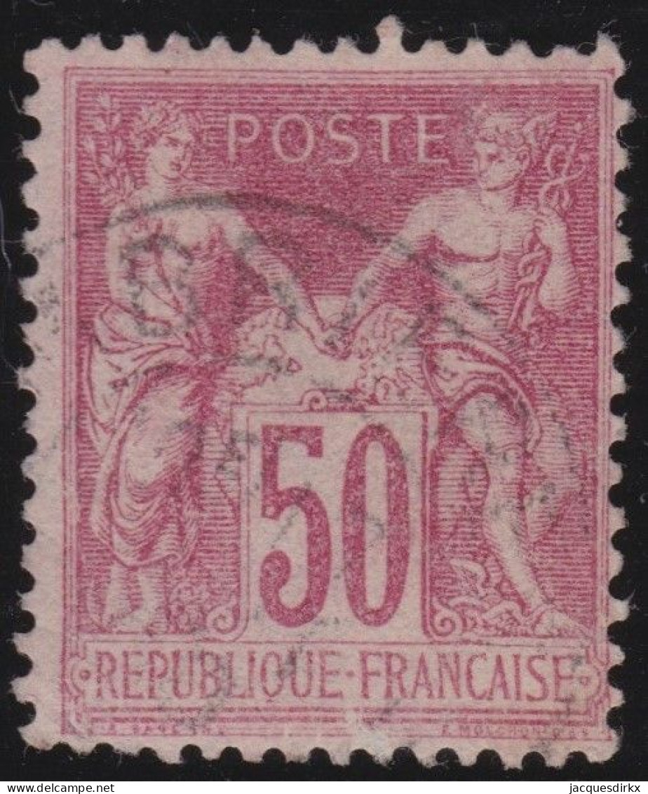 France  .  Y&T   .    104  (2 Scans)   .   O   .    Oblitéré - 1898-1900 Sage (Type III)