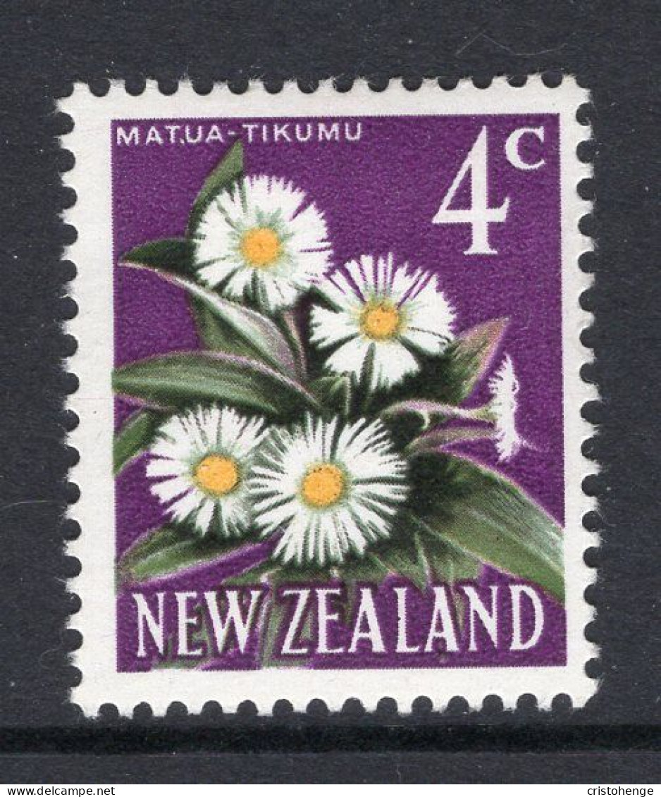 New Zealand 1967 Decimal Pictorials - Wmk. - 4c Matua HM (SG 850) - Neufs