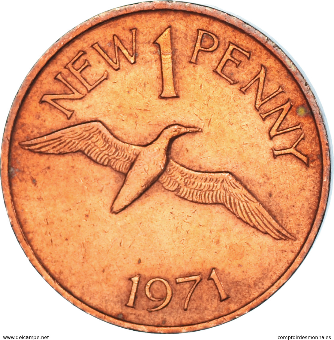 Monnaie, Guernesey, 1 New Penny, 1971 - Guernesey