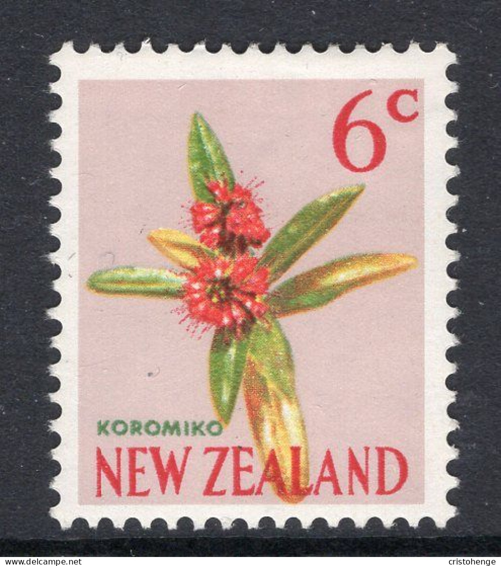New Zealand 1967 Decimal Pictorials - Wmk. - 6c Koromiko HM (SG 852) - Nuevos