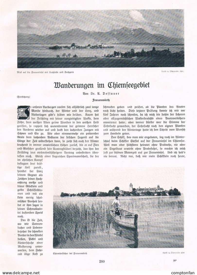 A102 1363 Frauenwörth Chiemsee Frauenchiemsee Artikel / Bilder 1910 - Sonstige & Ohne Zuordnung