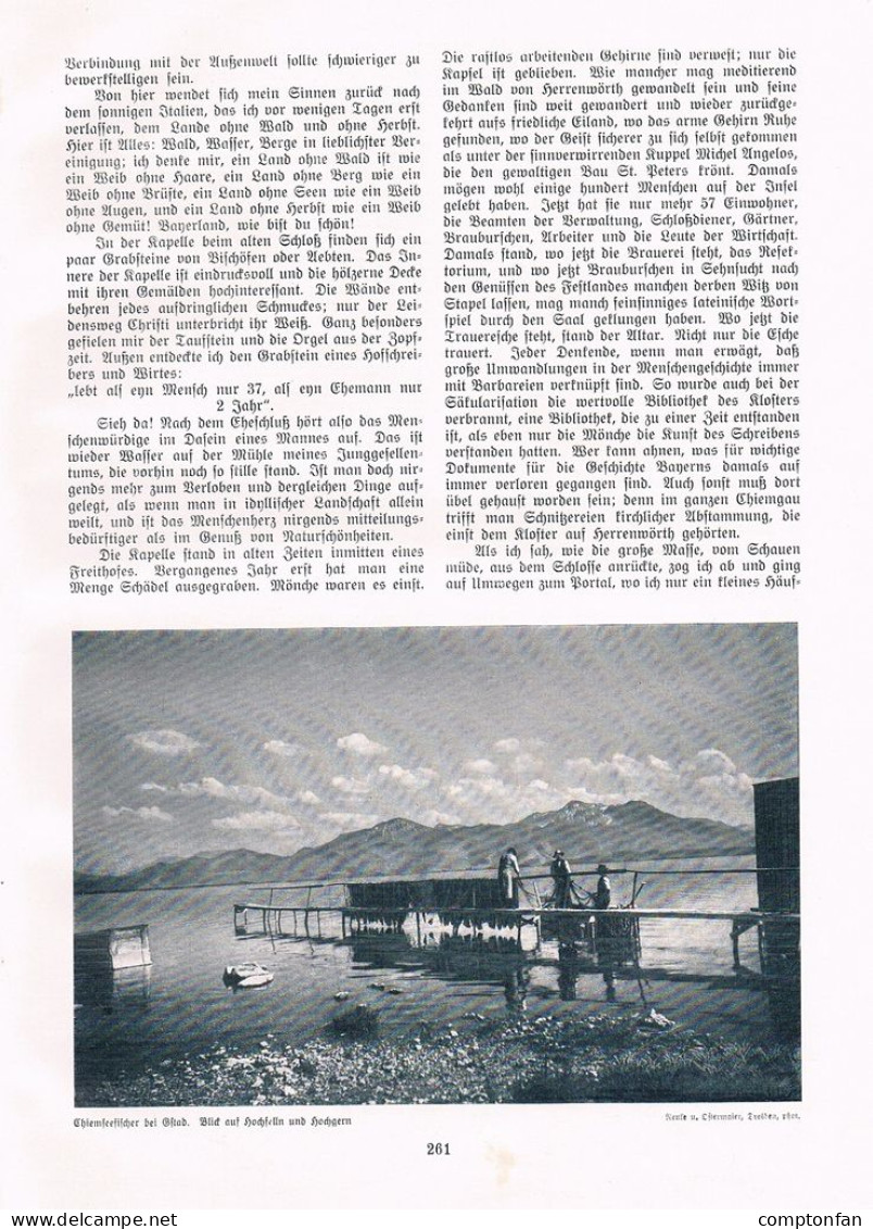 A102 1364 Herrenchiemsee Chiemsee Herreninsel Artikel / Bilder 1910 - Autres & Non Classés