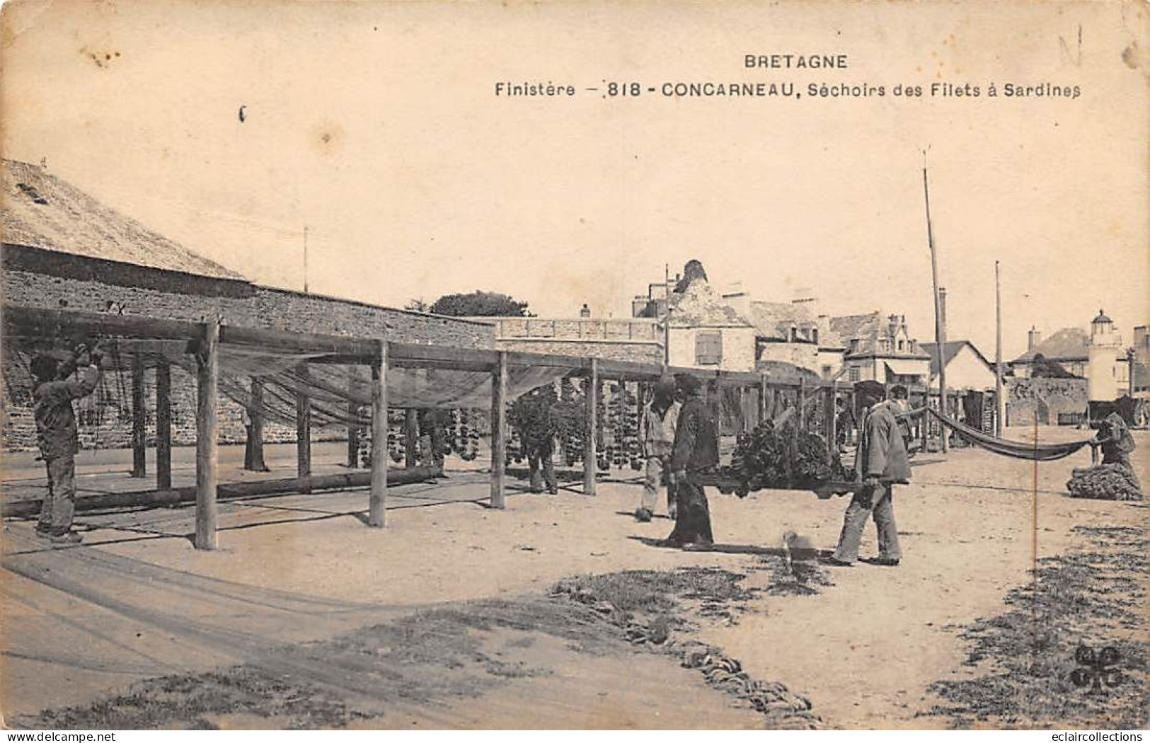 Concarneau          29         Séchoirs Des Filets à Sardines    N°818    (voir Scan) - Concarneau